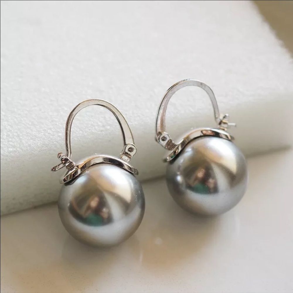 Kate Spade Silver Pearl Earrings - Picture 2 of 8